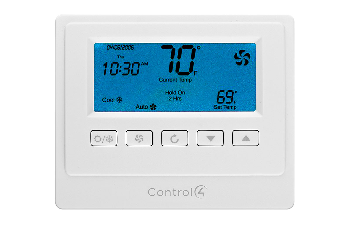 Control4 Programmable Smart Thermostat, Great Falls Virginia, McLean Virginia